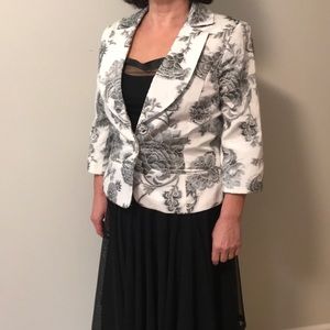 Black and White blazer.